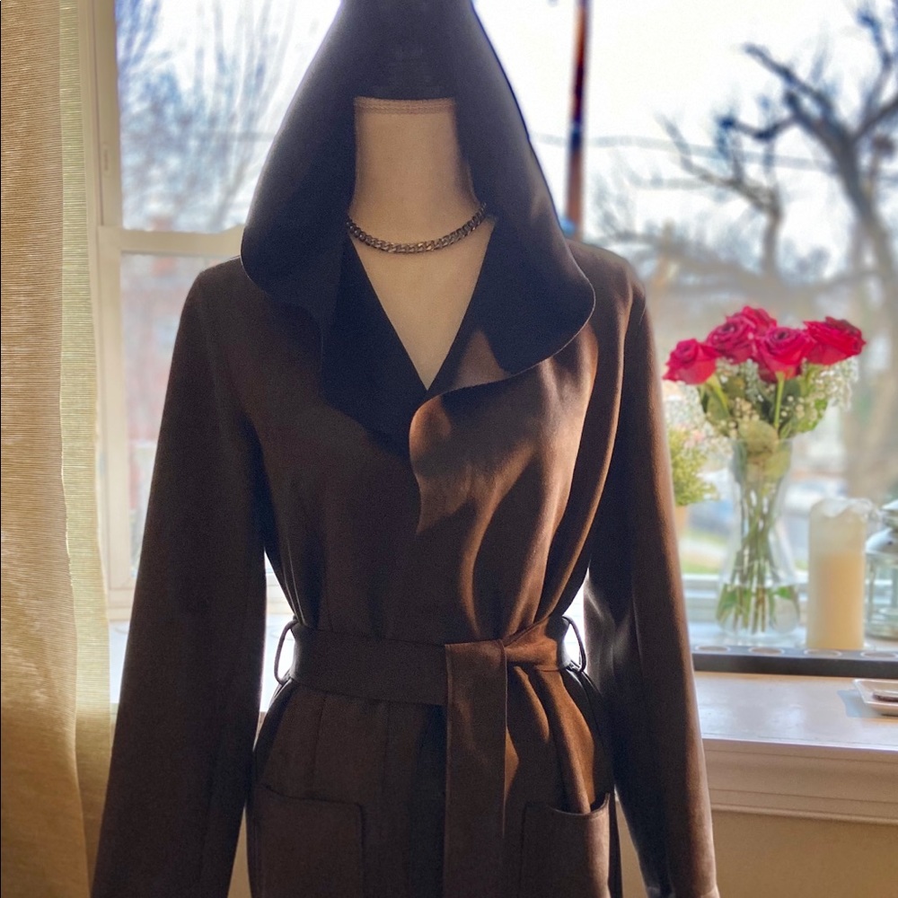 Zara Suede Trench Coat